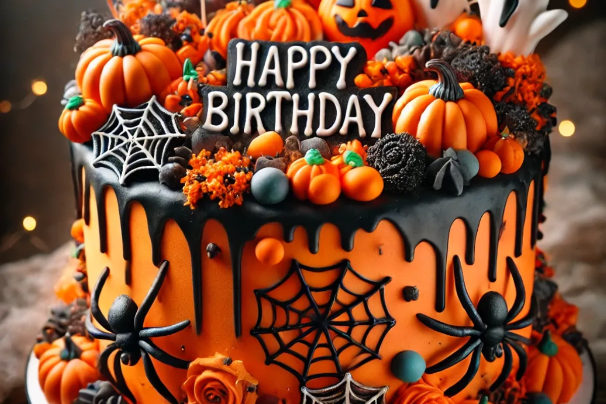 Halloween birthday cake3