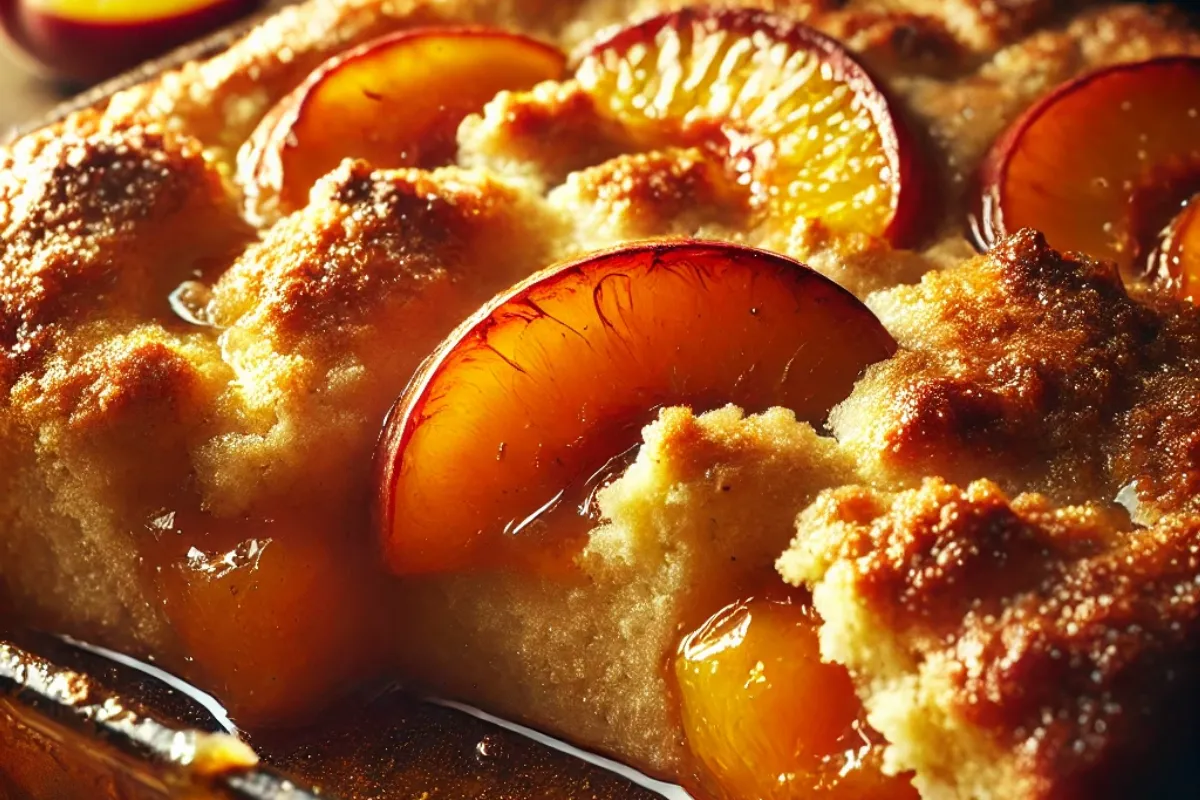 Peach cobbler with cake mix2