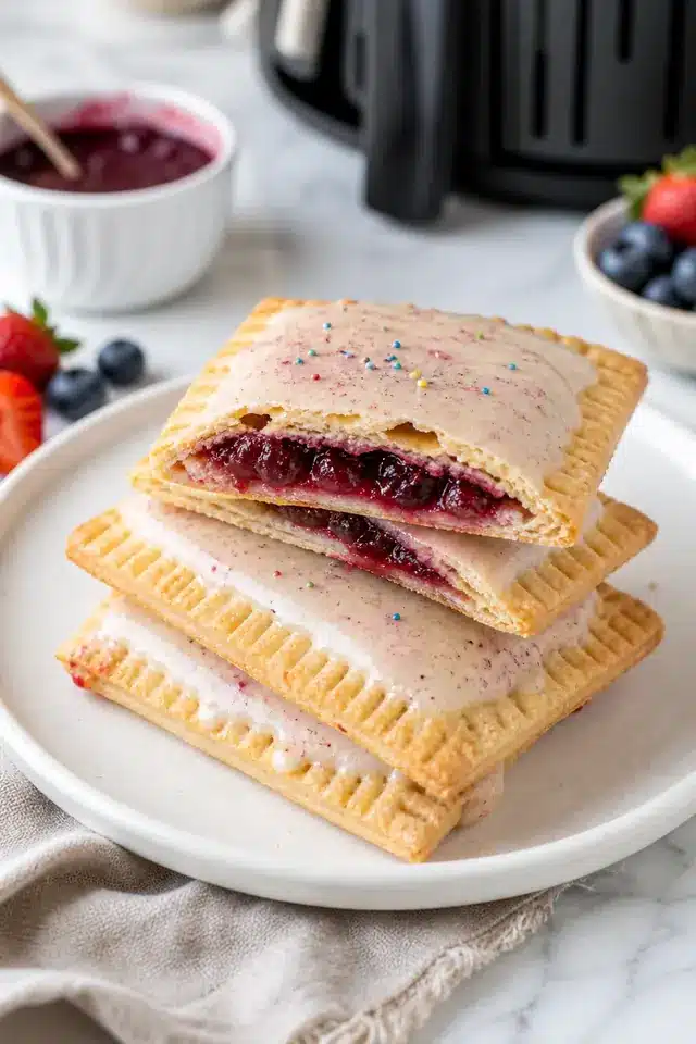 Air Fryer Homemade Pop Tarts with Berry Filling 2 Air Fryer Homemade Pop Tarts with Berry Filling
