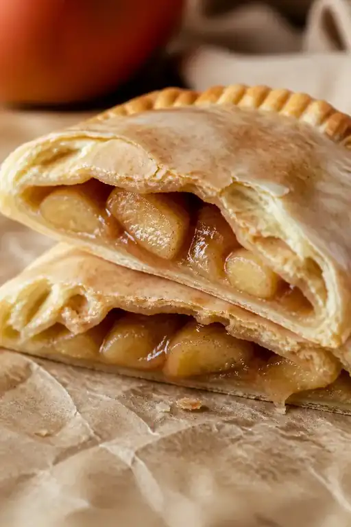 Homemade Apple Cinnamon Pop Tarts 5 Close-up of homemade apple cinnamon pop tarts with glazed tops and fork-crimped edges
