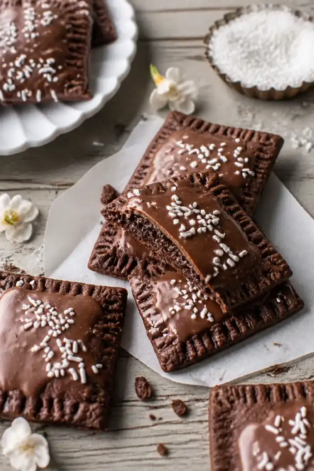 Homemade Chocolate Fudge Pop Tarts