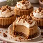 Mini Gingerbread Cheesecakes 10 Mini Gingerbread Cheesecakes with gingersnap crust and whipped cream