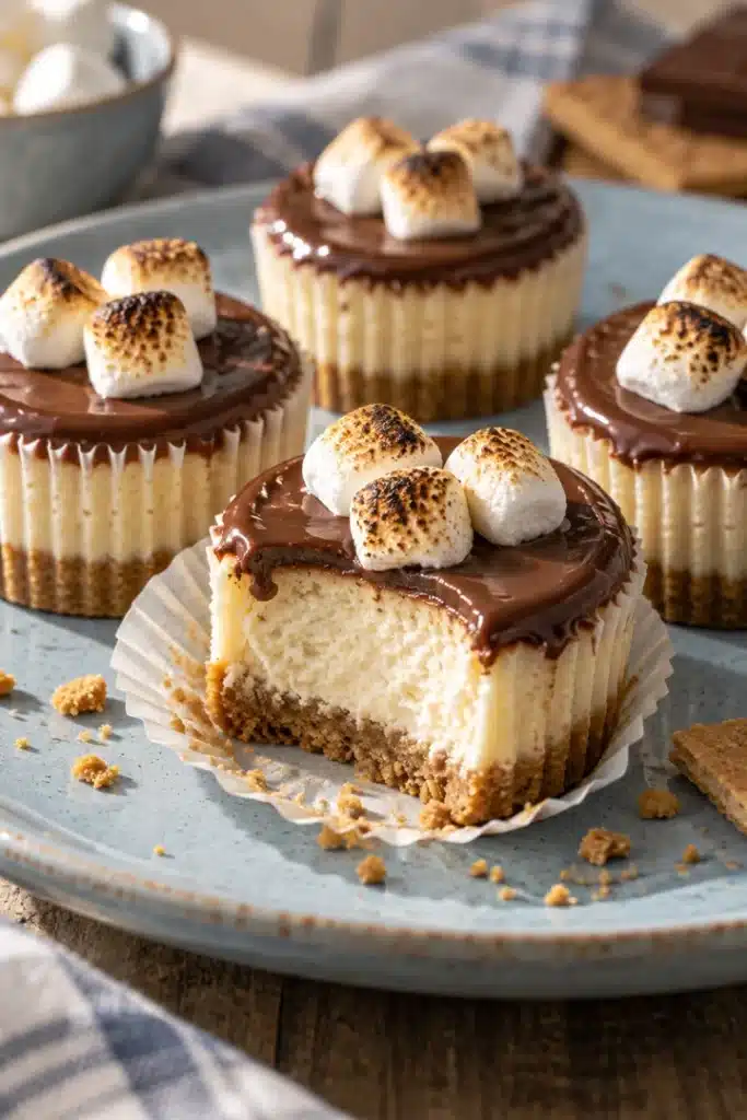 Mini S’mores Cheesecakes