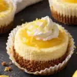 No Bake Mini Lemon Cheesecakes 10 No Bake Mini Lemon Cheesecakes with Biscoff cookie crust and lemon curd