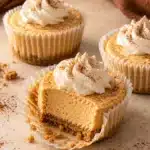 No-Bake Pumpkin Mini Cheesecakes 11 No-Bake Pumpkin Mini Cheesecakes with whipped cream and graham cracker crusts