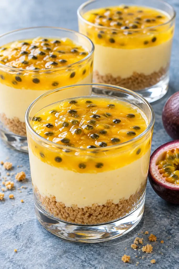 No-Bake Passion Fruit Cheesecake Cups 2 No-Bake Passion Fruit Cheesecake Cups
